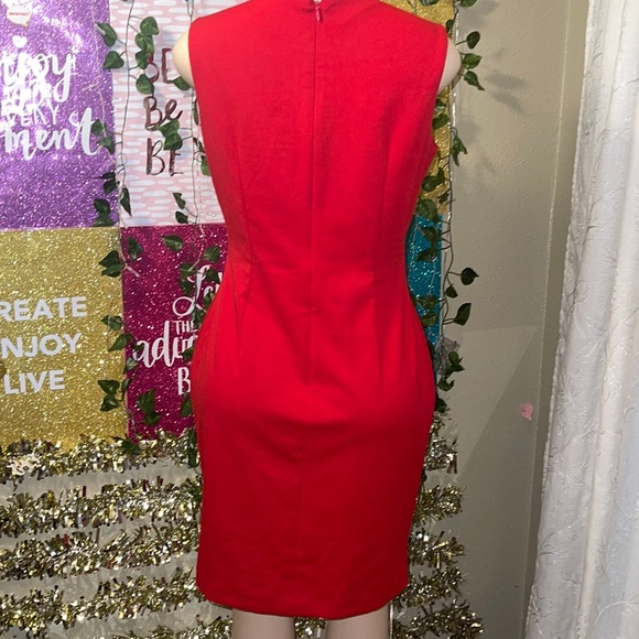CalvinKlein Red Formal Dress Size 10 👗 - Picture 2 of 5